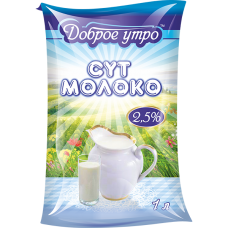 Молоко 2,5% 1л