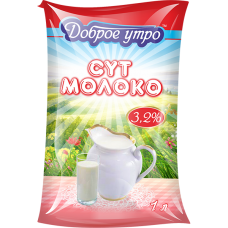 Молоко 3,2% 1л